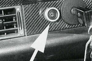 Aluminium Headlamp Switch Decor Ring  94-98