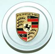 Colour Crested Wheel Caps (Plastic) - Set of 4